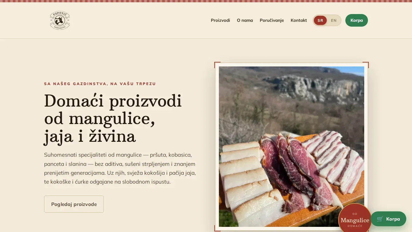 Gazdinstvo Popović — gazdinstvopopovic.me